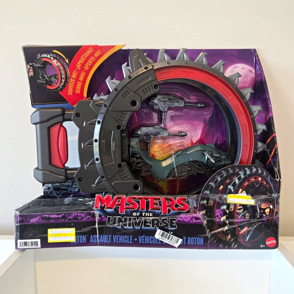 Mattel Masters of the Universe Roton Assault Vehicle w/ Projectiles Box Damage